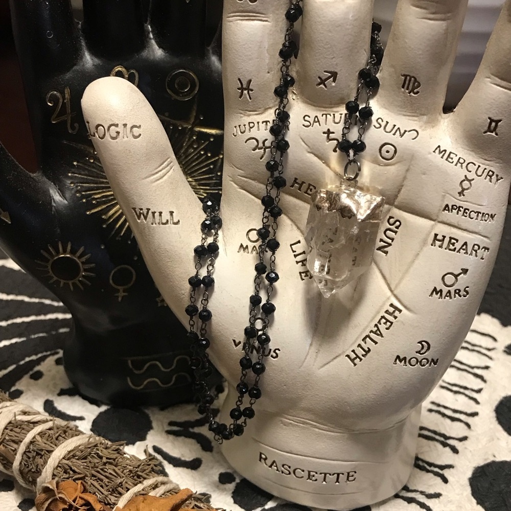 Clear Quartz beaded necklace